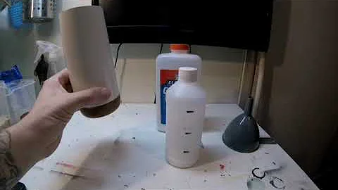 How to make scenic spray glue (diorama glue) and how to apply using a dropper