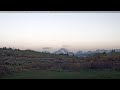Teton Time Lapse of sunrise viewed from Hatchet Resort on May 27, 2026