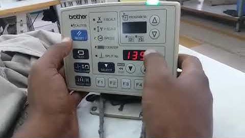 Cycle program in 430D brother bartack