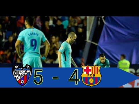 Levante vs Barcelona 5-4 All goals & extended highligts 13/05/2018