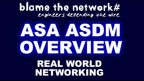 Cisco ASDM interface brief overview