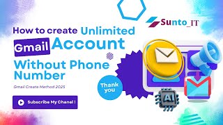how to create gmail account without phone number || Multiple Email Addresses 2025 #sunto_it