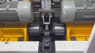 CNC double head chamfering machine for short pipes