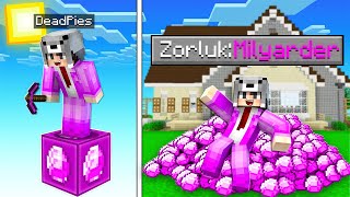 Tek Blok Ama Mi̇lyarder Zorluk Sevi̇yesi̇ - Minecraft