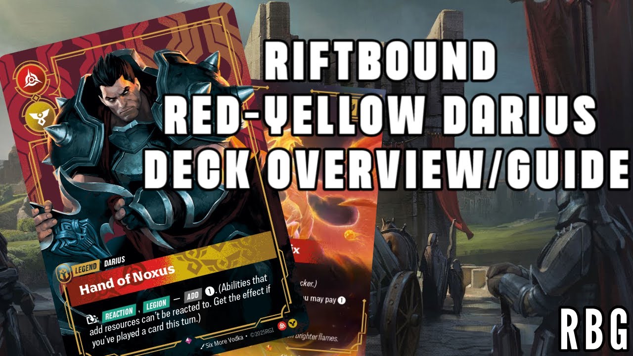 Riftbound TCG: Red-Yellow Darius Deck Overview/Strategy Guide - YouTube
