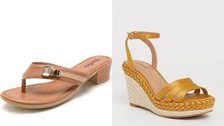 TOP 50 MOST BEAUTIFUL EASY TRENDY HEEL SLIPPERS SANDALS WEDGE CHAPPAL DESIGN