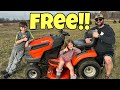 Fixing a free riding lawn mower for cheap