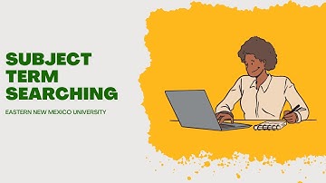 Subject Term Searching