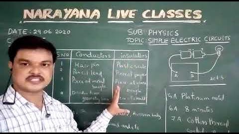 TS CLASS 6 PHYSICS SIMPLE ELECTRIC CIRCUITS 29 06 20