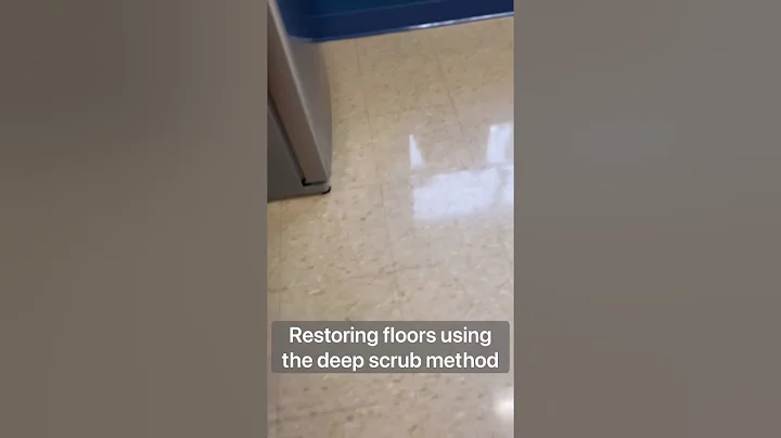Deep Scrubbing a vinyl tile floor