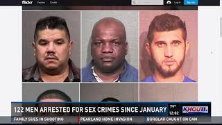 122 men arrested for sex crimes since January