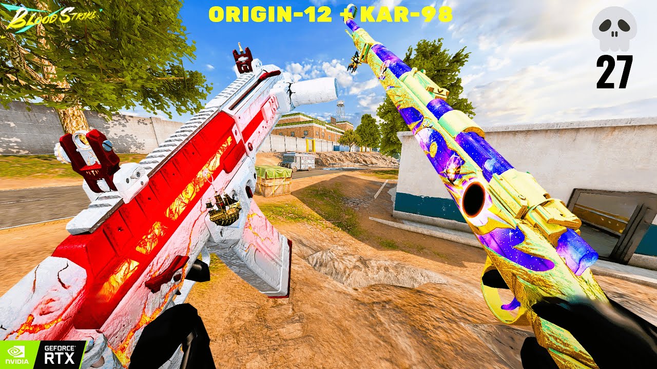 ORIGIN-12 + KAR-98 Without SCOPE!! ⚡BEST LOADOUT BLOOD STRIKE Insane Gameplay