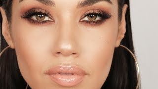 Matte Brown Smokey Eye Makeup Tutorial | Get Ready With Me | Eman