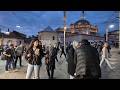 Таксим – улица Истикляль 4K Walk | Трамвай, Дёнер и мечеть Таксим