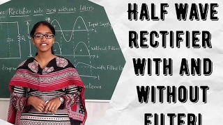 Half wave rectifier circuits|with and without filter|HWR|