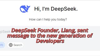 AI for All: DeepSeek Founder Liang Wenfeng’s New Year’s Message to the New Generation of Developers