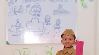 Community helpers Activity (2023), Jr. KG student, Postman, Cinoy