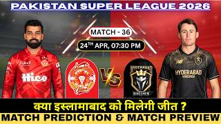 Hyderabad Kingsmen vs Islamabad United 36th Prediction | HYK vs ISU Match Prediction #PSL2026 screenshot 3