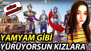 3 TANE KIZLA LOBİDE BAŞBAŞA KALDIM 😱 - LOBİ TROLL / PUBG MOBİLE Resimi