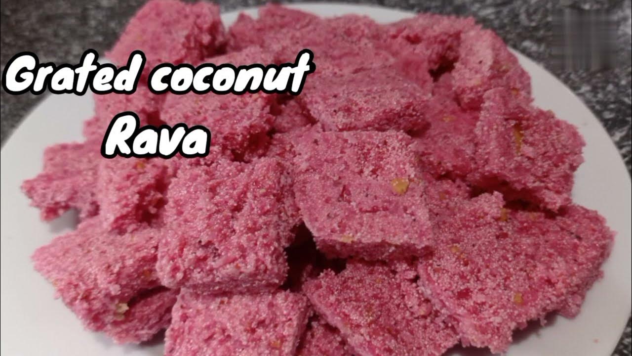 How to make Coconut rava/ tasty semolina and grated coconut halwa at home YouTube