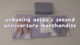 unboxing aespa's 2nd anniversary merch ✦ giselle edition