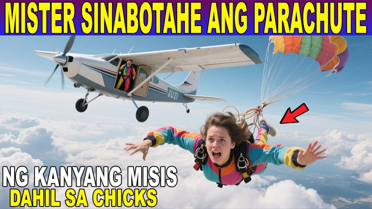PANO SINABOTAHE ni MISTER ang PARACHUTE ni MISIS at LUMAGAPAK sa LUPA