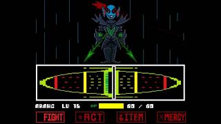 Undyne OverPowered (slightly less) Impossible Mode Best Attempt (Almost Defeated)