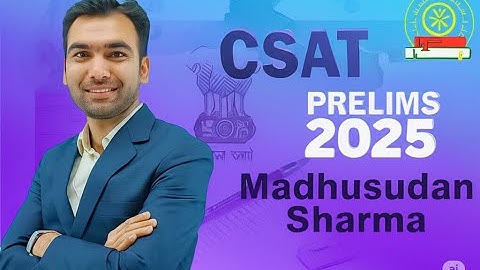 UPSC Prelims 2025: CSAT Live Discussion with Madhusudan Sharma | Reasoning & Quant question solution