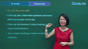 Giao tiếp theo tình huống “At work” - Học tiếng anh cùng cô Quỳnh Trang
