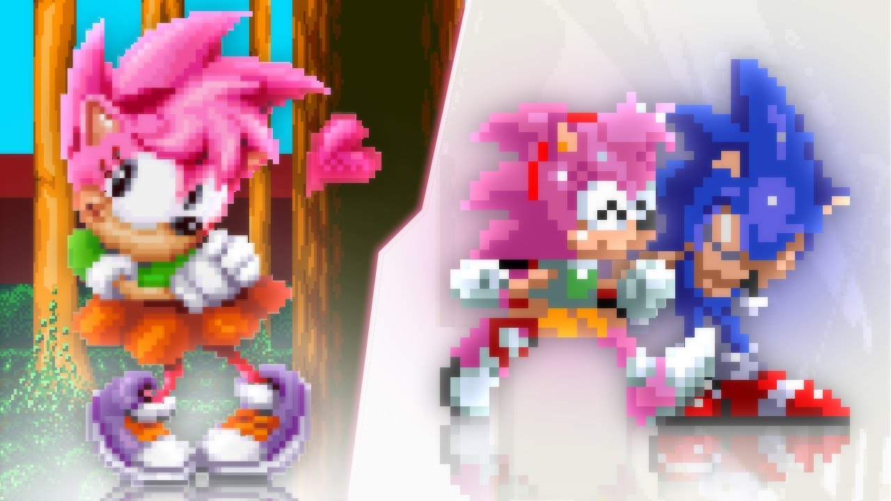 Amy Rose With Custom Super Form [Sonic 3 A.I.R.] [Mods]