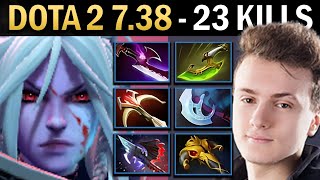 Drow Ranger Gameplay Miracle with 23 Kills and Swift - Dota 7.38