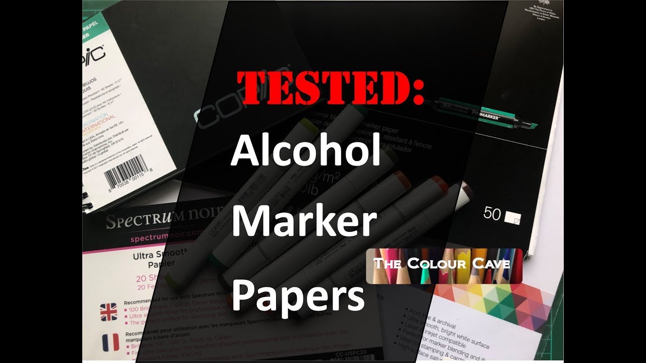 Marker Paper comparison Alcohol Marker Testing YouTube