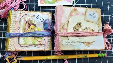 Pt 1: How To Make a Mini Junk Journal from Scraps! Junk Journal Tutorial! The Paper Outpost! :)