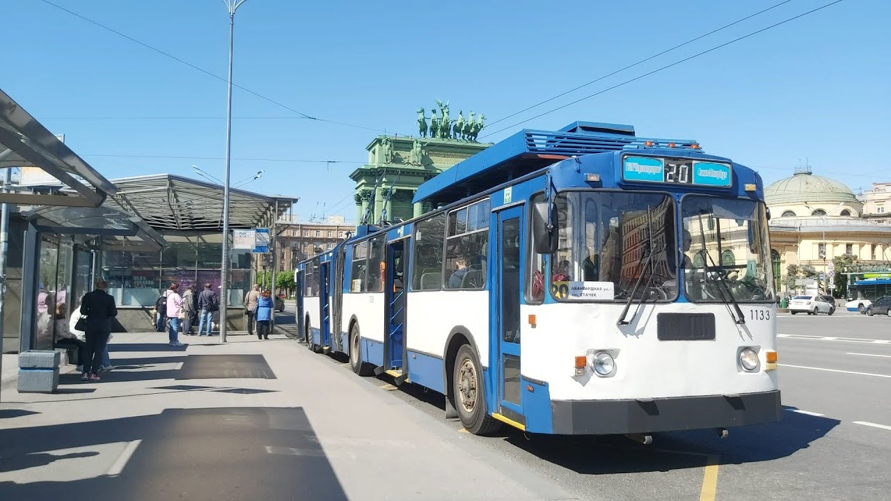 Троллейбус, маршрут №20 ЗиУ-683БМ1 б.1133 (28.05.2021) Санкт-Петербург