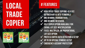Local Trade Copier EA MT4 & MT5© Fast Auto Forex Trade Copier Tool Copying Software Duplicator MT4/5