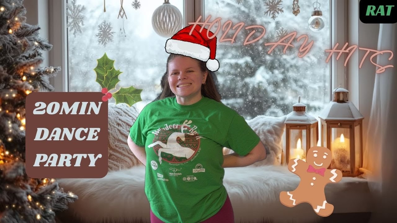 ROCKIN Holiday Hits🎄🌟🤘🏻20MIN Beginner Dance Cardio (All Standing, No Equipment!)