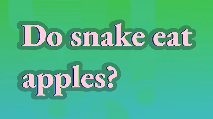 Do snake eat apples?