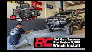 Toyota Tacoma Rough Country PRO Series 9,500 lb. Winch w/Synthetic Rope Install & Unboxing