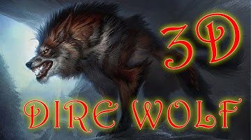 Dire Wolf Animated 3D Model | The Dire Wolf is Alive | Blender Tutorial | #my3dstudio