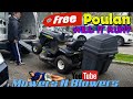 FREE POULAN 14.5HP BRIGGS 42" LAWN TRACTOR WONT TURN OVER GAS FLOODED CRANKCASE OIL CHANGE EASY FIX