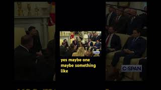 REPORTER to Zelensky: “Why don’t you wear a suit? You’re in the highest office—do you even own one?”