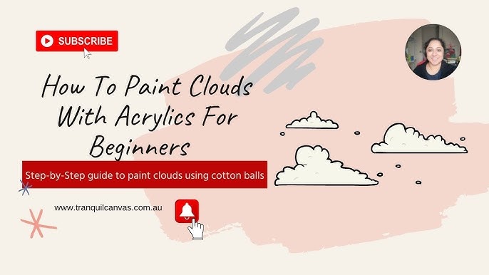 PAINTING CLOUDS USING COTTON