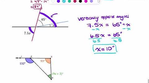 Grade 11 Applied Math  - 2 4: Applying the Properties of Angles to Solve Unknowns