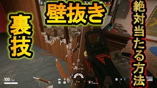 【R6S】壁抜きが必中する裏技 絶対に当たる撃ち方と武器がある!?【レインボーシックスシージ】