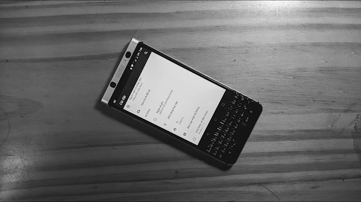 Hướng dẫn bật lịch âm trên blackberry keyone