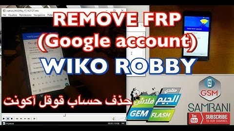 REMOVE GOOGLE ACCOUNT WIKO ROBBY ANDROID 6.0  BYPASS FRP