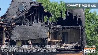 House fire: fully-involved on first arrival, Breckenwood Neighborhood of Carthage