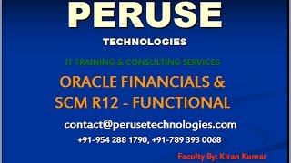 Oracle Apps R12 SCM Online Training