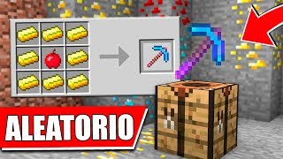 MINECRAFT pero TODOS LOS CRAFTEOS SON ALEATORIOS 😱💥 MINECRAFT es ALEATORIO