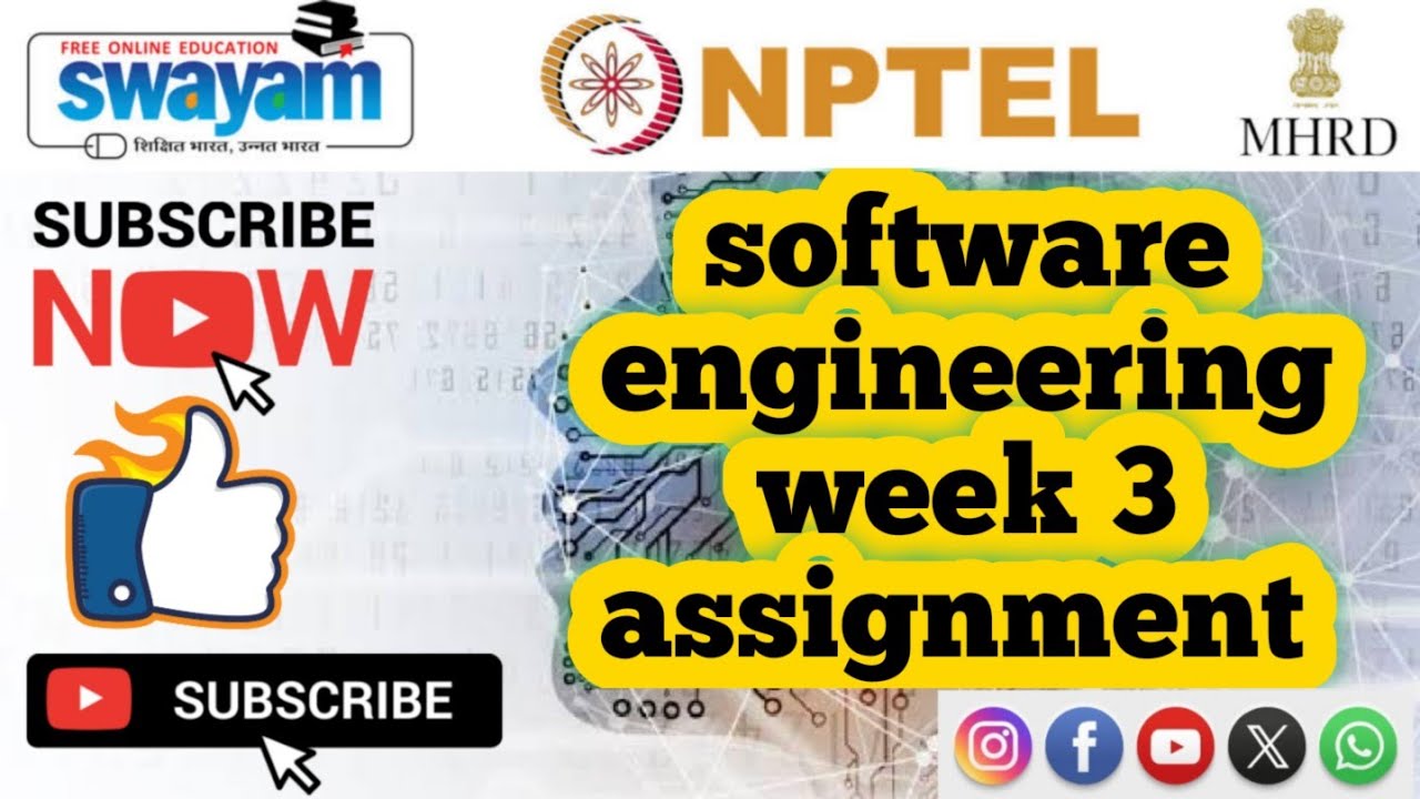 software engineering  || WEEK-3 Quiz assignment Answers 3 2024 || NPTEL